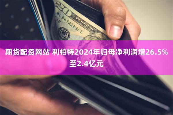 期货配资网站 利柏特2024年归母净利润增26.5%至2.4亿元